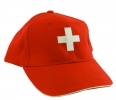 Baseballcap Schweiz / Switzerland Namenszug und Kreuz