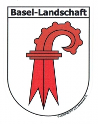 Wappen Basel-Landschaft Aufkleber BL | 6.5 x 8.5 cm