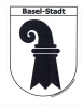 Wappen Basel-Stadt Aufkleber BS | 6.5 x 8.5 cm