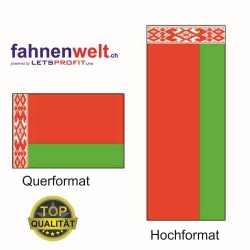 BELARUS Fahne in Top-Qualität gedruckt im Hoch- und Querformat | diverse Grössen