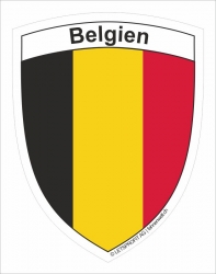 Aufkleber Belgien | 6.5 x 8.5 cm