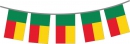 Fahnenkette Benin gedruckt aus Stoff | 30 Fahnen 15 x 22.5 cm 9 m lang