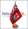 Bermuda Inseln Tisch-Fahne aus Stoff mit Holzsockel | 22.5 x 15 cm