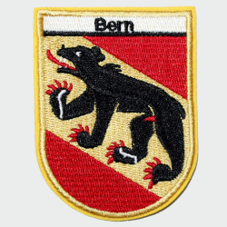 Patch Sticker zum aufbügeln Bern Wappen unten rund | 6 x 8 cm