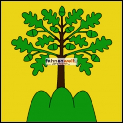 Fahne Bezirk Monthey (VS) | 30 x 30 cm und Grösser