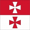 Fahne Bezirk Goms (VS) | 30 x 30 cm und Grösser
