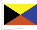 Bootsfahne Z-Zulu aus dem Flaggenalphabet | ca. 36 x 30 cm