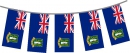 Fahnenkette Britischen Jungferninseln / Virgin Islands gedruckt aus Stoff | 30 Fahnen 15 x 22.5 cm 9