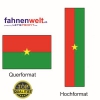 BURKINA FASO Fahne in Top-Qualität gedruckt im Hoch- und Querformat | diverse Grössen