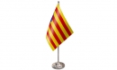 Katalonien-Unabhängigkeits-Tischfahne DeLuxe ohne Ständer | 15.5  x 24 cm