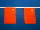 Fahnenkette China gedruckt aus Stoff | 30 Fahnen 15 x 22.5 cm 9 m lang
