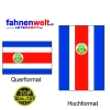 COSTA RICA Fahne in Top-Qualität gedruckt im Hoch- und Querformat | diverse Grössen