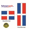DOMINIKANISCHE REPUBLIK Fahne in Top-Qualität gedruckt im Hoch- und Querformat | diverse Grössen
