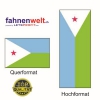 DSCHIBUTI Fahne in Top-Qualität gedruckt im Hoch- und Querformat | diverse Grössen