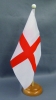 England Tisch-Fahne aus Stoff mit Holzsockel | 22.5 x 15 cm