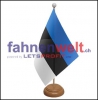 Estland Tisch-Fahne aus Stoff mit Holzsockel | 22.5 x 15 cm