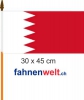 Bahrain Fahne am Stab gedruckt | 30 x 45 cm