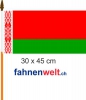 Belarus / Weissrussland Fahne am Stab gedruckt | 30 x 45 cm