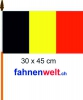 Belgien Fahne / Flagge am Stab | 30 x 45 cm