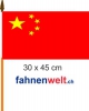 China Fahne / Flagge am Stab | 30 x 45 cm