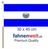 El Salvador Fahne / Flagge am Stab | 30 x 45 cm