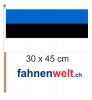 Estland Fahne / Flagge am Stab | 30 x 45 cm