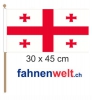 Georgien Fahne / Flagge am Stab | 30 x 45 cm