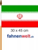 Iran Fahne / Flagge am Stab | 30 x 45 cm