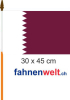Katar Fahne am Stab gedruckt | 30 x 45 cm