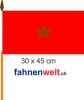 Marokko Fahne / Flagge am Stab | 30 x 45 cm