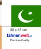 Pakistan Fahne / Flagge am Stab | 30 x 45 cm