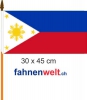 Philippinen Fahne am Stab gedruckt | 30 x 45 cm