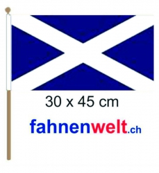 Schottland Fahne / Flagge am Stab | 30 x 45 cm