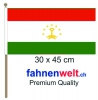 Tadschikistan Fahne / Flagge am Stab | 30 x 45 cm