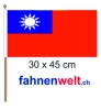 Taiwan Fahne / Flagge am Stab | 30 x 45 cm