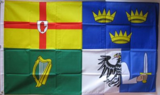 4 Irland Provinzen Fahne gedruckt | 60 x 90 cm