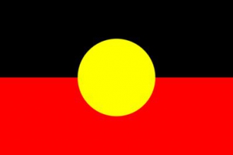 Länderfahne Aboriginal / Aborigines | Grösse ca. 90 x 150 cm
