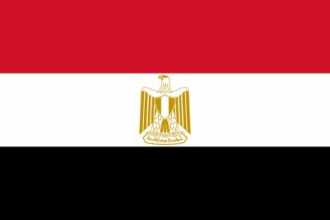 Ägypten Fahne gedruckt | 60 x 90 cm