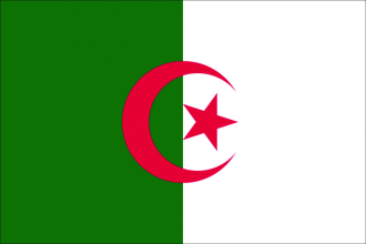 Algerien Fahne gedruckt | 60 x 90 cm