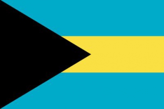 Bahamas Fahne gedruckt | 60 x 90 cm