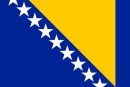 Bosnien-Herzegowina Fahne gedruckt | 150 x 240 cm