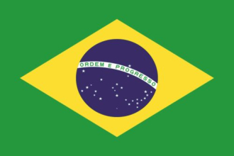 Brasilien Fahne gedruckt | 150 x 250 cm