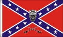 Konföderierte Soldaten/Confederate Soldier Skull Fahne gedruckt | 90 x 150 cm
