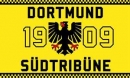 Fan-Fahne Dortmund 1909 Südrtibühne aus Stoff | 90 x 150 cm