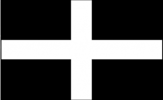 Cornwall Grafschaft Fahne aus Stoff | 60 x 90 cm