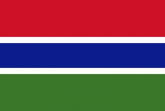 Gambia gedruckt im Querformat | 90 x 150 cm