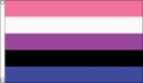 Genderfluid Fahne aus Stoff | 90 x 150 cm