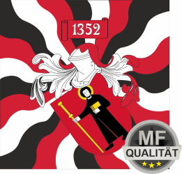 Fahne geflammt Glarus GL | 80 x 80 cm