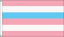 Intersex Fahne blau / pink gestreift aus Stoff | 90 x 150 cm