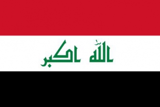 Irak Fahne gedruckt | 90 x 150 cm